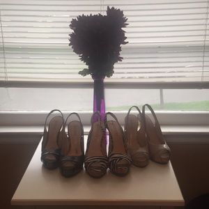 💘DONATED Sexy ❓Guess ❓PeekToe sandals (3 pairs)